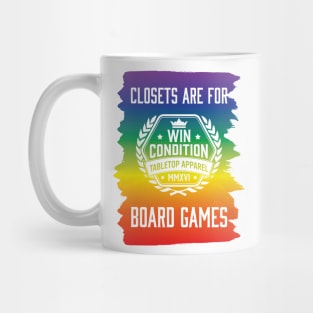 Closets are for Board Games (inverted alt) Mug